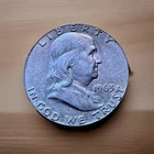 1963 D Franklin Silver Half Dollar 90 % Silver Uncertified Circulated