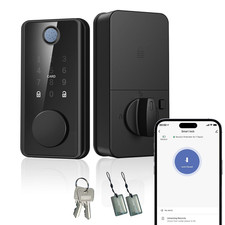Fingerprint Smart Door Lock with Bluetooth,Keyless Entry for Black