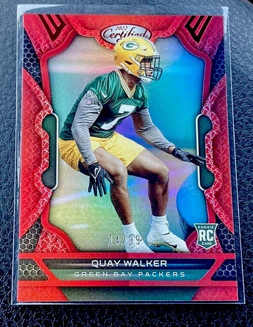 2022 Panini Certified Quay Walker #153 Rookie Mirror Red /99 Packers