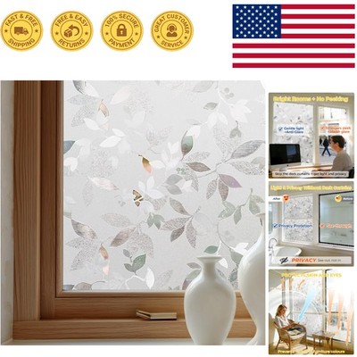 Versatile Opaque Window Film - Magnolia Design for Enhanced Privacy & Comfort