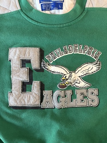 Vintage Philadelphia Eagles Starter Crewneck Sweatshirt Youth L - Picture 2 of 9
