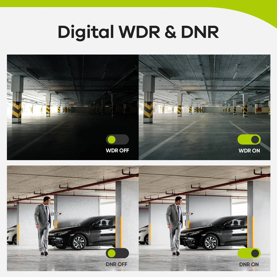 SANNCE 4pcs 1080P TVI Bullet Security Camera IR Outdoor For TVI Surveillance DVR - Image 3 of 4