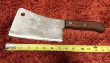 Vintage Craftsman 7 1/4 " Heavy Duty Meat Cleaver Old Butcher Knife Tool 13 O.A.