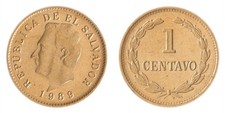 El Salvador 1 Centavo, 1989-1992, KM #135.1a, Mint