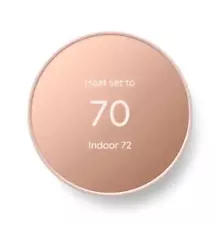 Google Nest Thermostat Smart Programmable Wi-Fi Thermostat Sand