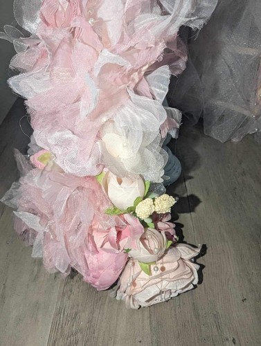 Corset Centerpiece. Mannequin bridal shower Hand made. OOAK. 18 inches tall. - Picture 17 of 24