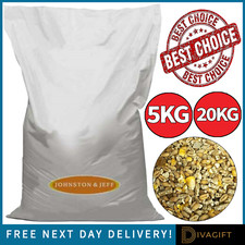CHICKEN CORN EXTRA WITH OYSTER SHELL GRIT POULTRY FOOD FEED NEW JOHNSTON & JEFF 