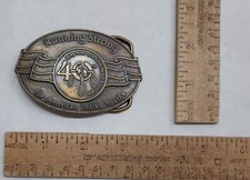 RUNNING STRONG for American Indian Youth - belt BUCKLE - used - listing 6917