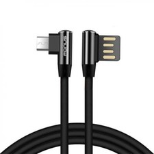 RIGHT ANGLE 90 DEGREE 10FT LONG USB CABLE GAMING POWER CORD For PHONES  TABLETS