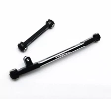 Treal X002RQGUI7 Black Aluminum 7075 Steering Links Set for Axial SCX24
