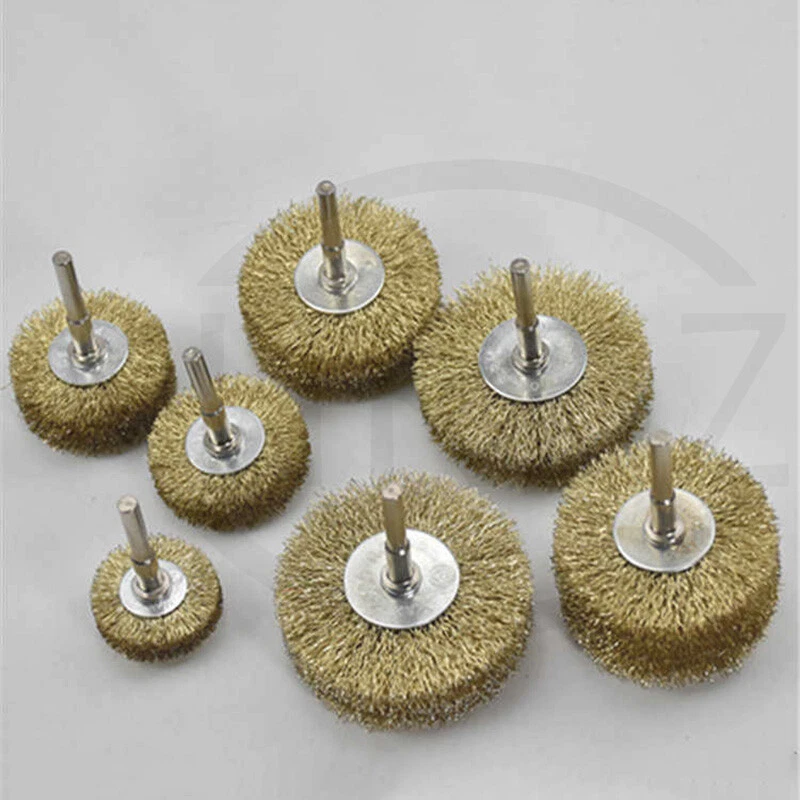 Drahtbürsten Draht Rundbürste Scheibenbürste Drahtbürsten 3mm 6mm Schaft - Bild 2 von 4