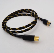 Hi-End USB 3.0 A-B USB Cable 6N OCC DAC Digital Audio gold plated plug cord
