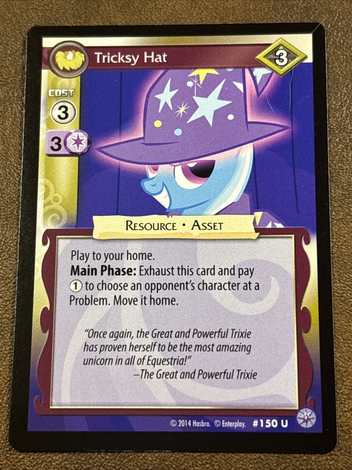 2014 My Little Pony Premiere Card Enterplay HASBRO Cappello difficile #150