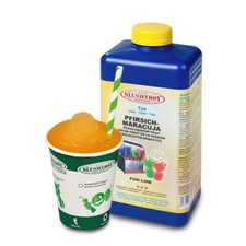 SLUSHYBOY&reg; Slush-Eis-Sirup/-Konzentrat - Pfirsich-Maracuja - 1-Liter-Flasche