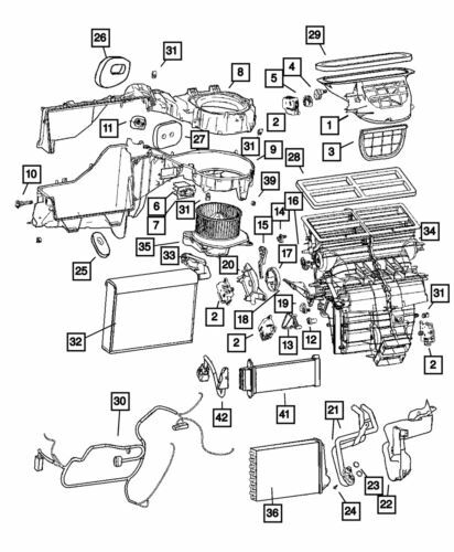 Resistor del motor del ventilador para Jeep Grand Cherokee 2008-2010 (N/P 68057463AA)