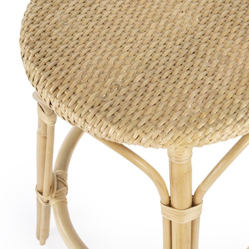 Company Tobias Rattan Round 24" Counter Stool, Natural - Picture 5 of 9