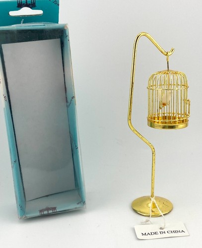 Victorian Bird Cage & Stand Dollhouse Accessory Town Square Miniatures D4751A - Picture 3 of 9