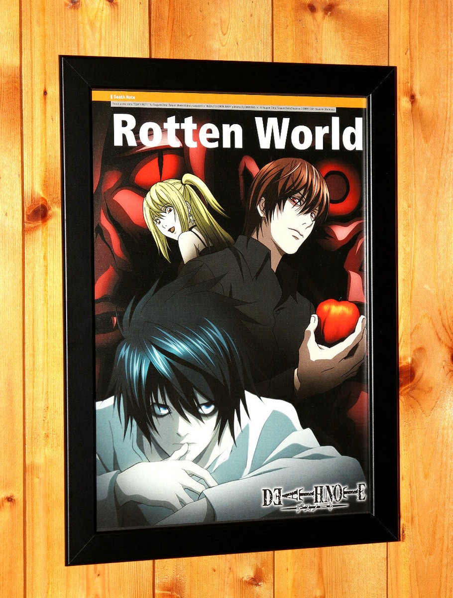 Death Note Anime Manga Rare Promo Poster / Ad Art Artwork Framed