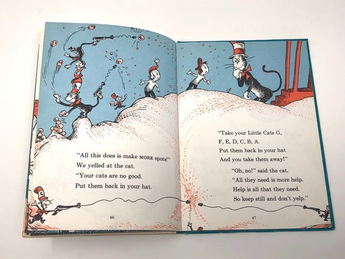 The Cat In The Hat Comes Back VINTAGE 1958 Dr. Seuss book club edition youth - Picture 9 of 10