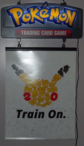Details About Pokemon Tcg 20th Anniversary Retail Light Up Sign W Pikachu Poster Brand New