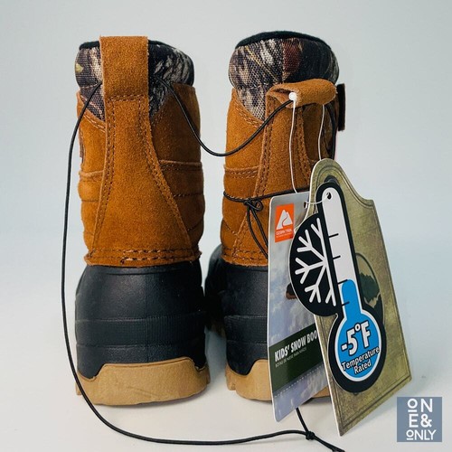 OZARK TRAIL Toddler Oak Camo Genuine Suede Pack Boot -5F Temp Rated Size 8 New - Picture 2 of 12
