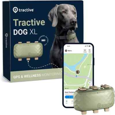 XL GPS Tracker & Health Monitoring for Dogs (50 Lbs+) - Market Leading Pet GPS L