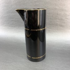 Red Hackle Scotch Whisky Vintage Barware Pitcher Advertising Pub Jug Black