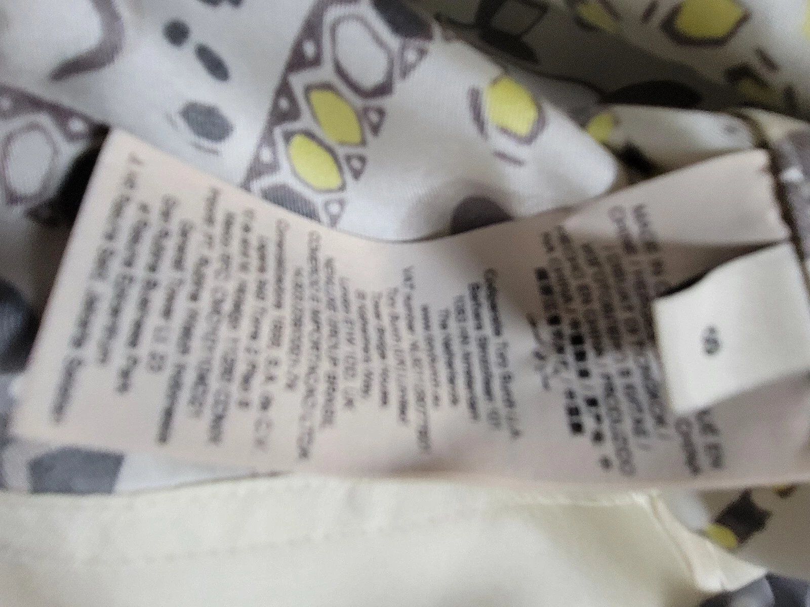 Camicia di seta stampata Tory Burch 8 avorio pesci sogno pigiama vestito twill di seta