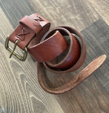 Polo By Ralph Lauren Brown Leather Men Belt Western/Southwestern Size 38/95