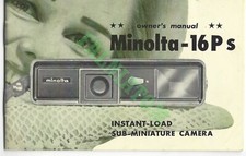 Vintage Minolta 16 Ps Manual