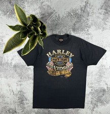 Vintage 90s 1990 Harley Davidson USA Motocycle Bike Eagle Print 90S T Shirt Tee