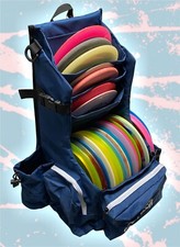 FOSSA Disc Golf Backpack. SKINNY 2.3 - Navy