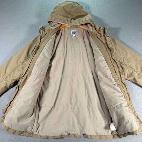 Old Navy Military Jacket Youth XL 14-16 Brown Utility Field Heavyweight Trendy - Picture 4 of 15
