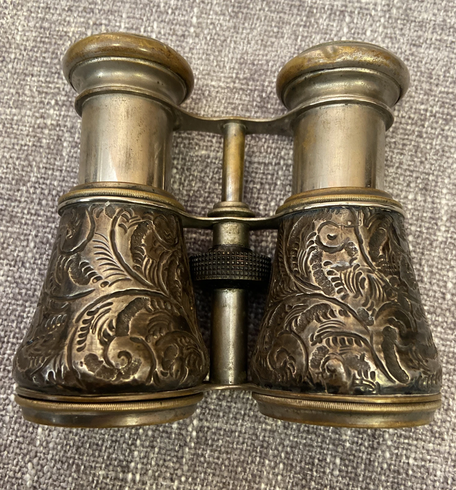 SILVER Victorian BINOCULARS OPERA FIELD GLASSES Hallmarked Birmingham 1895