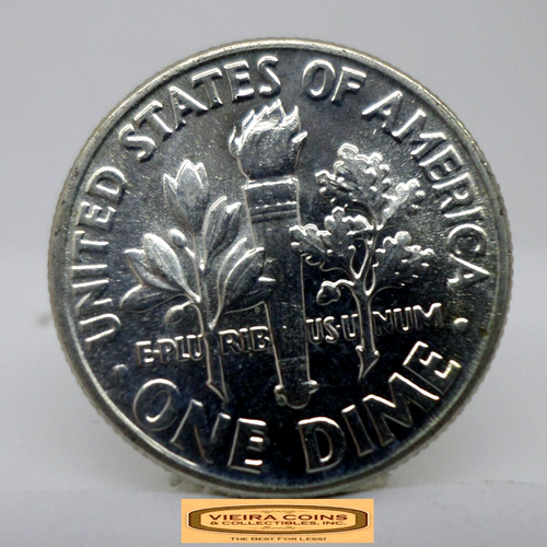 1962 Roosevelt Silver Dime, Brilliant Uncirculated - #C37381NQ - Picture 2 of 2