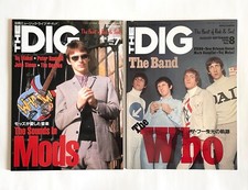 MODS & THE WHO lot of 2 JAPAN MAGAZINE THE DIG 1996 No.7 & 1996 No.8 THE JAM B01