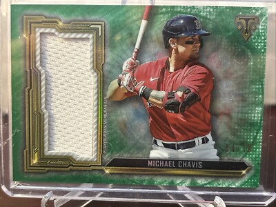 2020 Topps Triple Threads Single Jumbo Relics #04/18 Michael Chavis #SJR-MCV