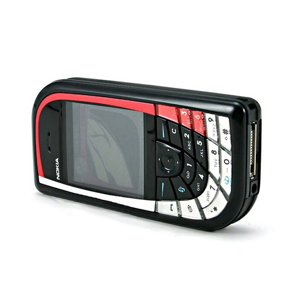 Nokia 7610 black/red GSM Bluetooth Unlocked Mobile Phone 1 Year