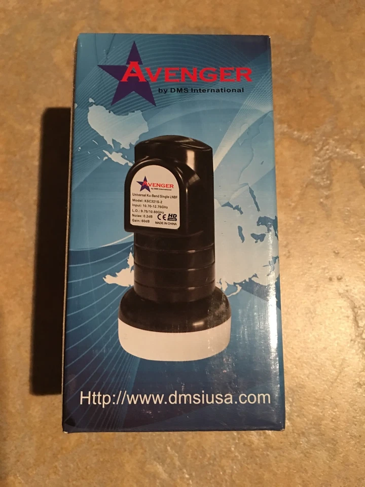 Lote de 6 Avenger KSC321S-2 0.2dB HD Salida Única Universal Lineal Ku LNBF Foto 2 de 4