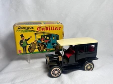Vtg SSS International Antique Friction Powered Cadillac In Original Box Japan