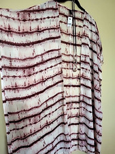 Lane Bryant NWT 60 Long Lightweight Boho Kimono Duster Plus One Size Watercolor