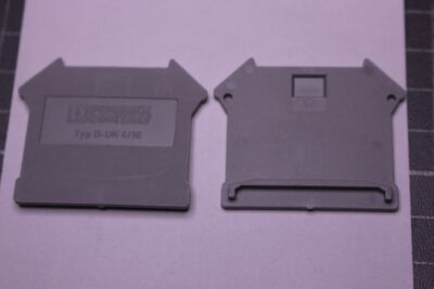 25 Stück Reihenklemmen Phoenix Contact  D-UK 4/10 Abschlussdeckel