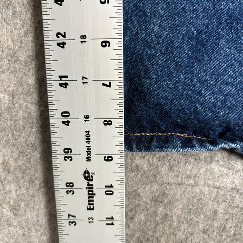 Pantalones Cortos de Jean Bermudas Wrangler Para Hombre Talla 42 Azul Lavado Oscuro Denim Calce Relajado - Imagen 4 de 7