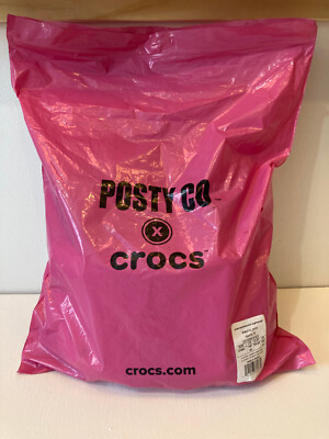 hot pink post malone crocs