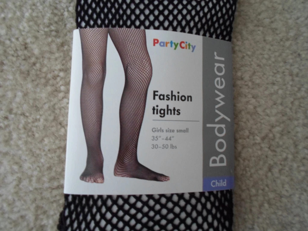 BODYWEAR PARTY CITY BLACK FISHNET TIGHTS STOCKING PANTYHOSE ADULT