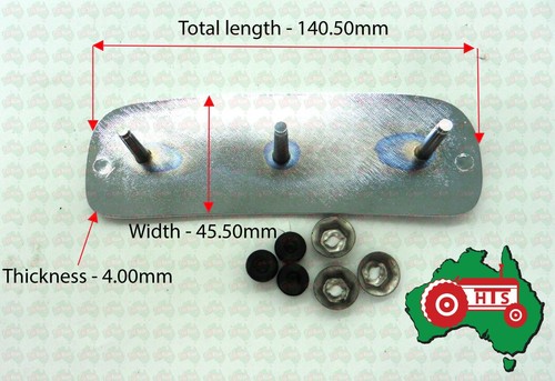 Tractor Chrome Front Badge Fits for Massey Ferguson FE35 4Cylinder - Picture 2 of 3