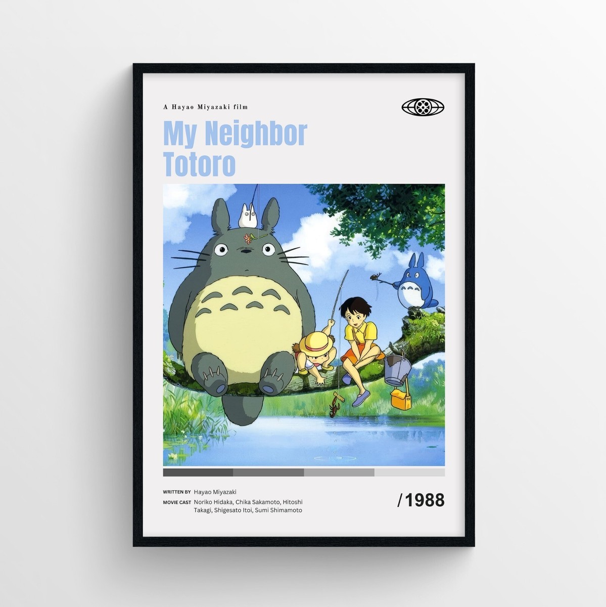 My Neighbor Totoro Movie Poster Print, Wall Art - Unframed | eBay