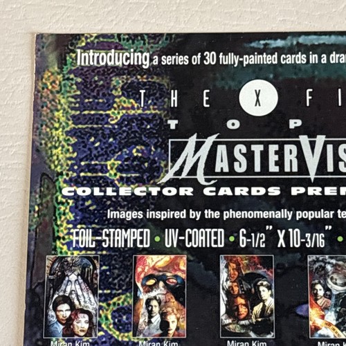 X-Files MASTERVISIONS Promo Card Rare Topps 1995 # XMV 1 Premiere Edition - Picture 7 of 10