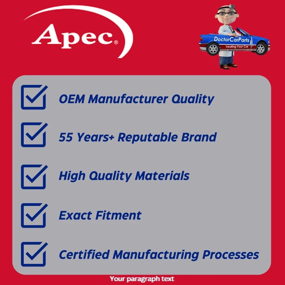 Комплект передних тормозных суппортов ползунков ДЛЯ RENAULT FUEGO 1.6 80->85 бензин Apec - Изображение 2 из 3