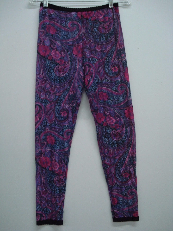 Lencería Nancy King Hecha en EE. UU. Leggings de Encaje Elastizados Talla Pequeña Paisley #396C Foto 2 de 2